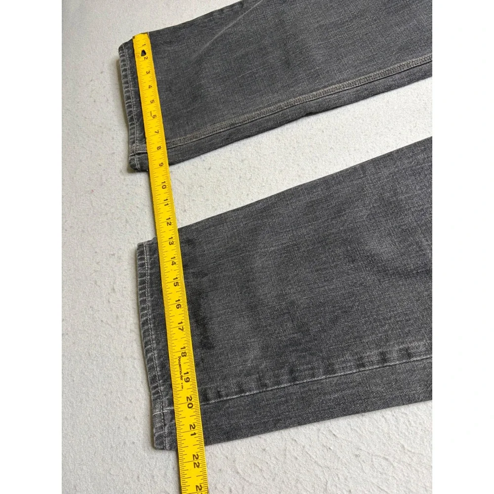 Levi's Slim Straight Jeans Mens W36 L32 Black Y2K Flap Pocket Denim Pants